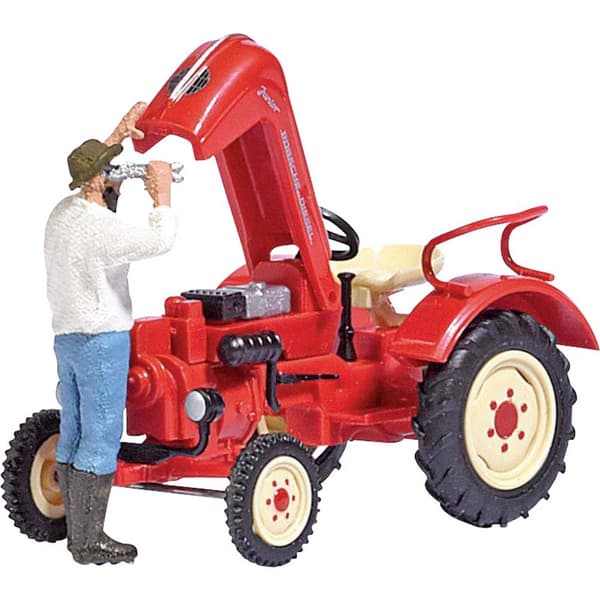 Busch 7882 H0 Byggmodell Jordbruk Porsche Traktorreparation