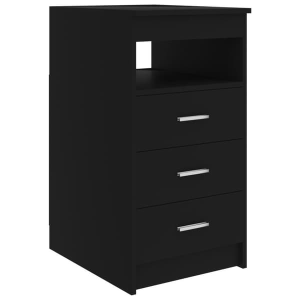 vidaXL Skrivebord svart 140x50x76 cm sponplate