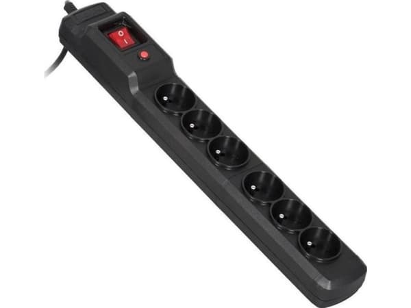 Activejet ACJ COMBO 6GN 10M, 10 m, 6 AC-utgångar, inomhus, Typ E (FR), Typ E, Plast