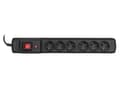 Miniatyrbild 1 av 5: Activejet ACJ COMBO 6GN 10M, 10 m, 6 AC-utgångar, inomhus, Typ E (FR), Typ E, Plast