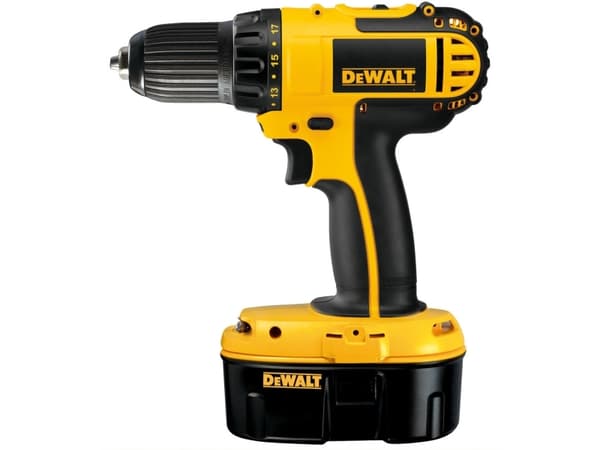 DeWALT DC721KB, 1,3 cm, 3,8 cm, 44 nm, 500 RPM, 1700 RPM, Batteri