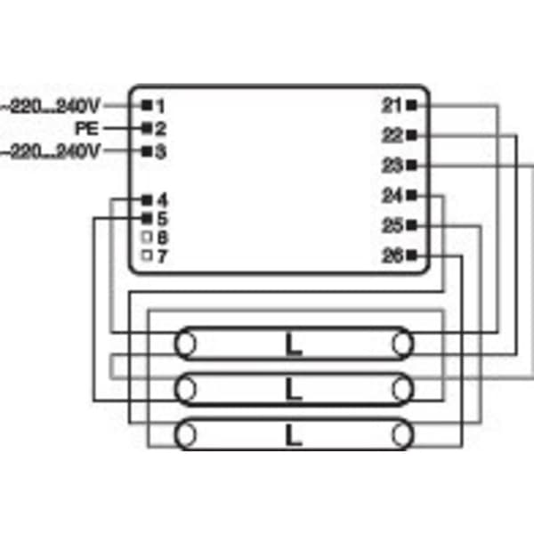 OSRAM Lysrör, Kompaktlysrör Elektroniskt förkopplingsdon 72 W (4 x 18 W) QT-FIT8 3X18,4X18/220-240 VS20