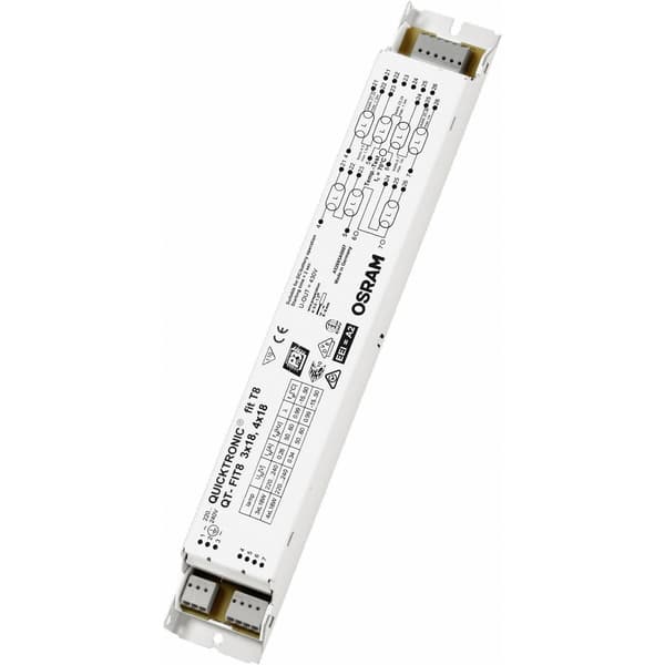 OSRAM Lysrör, Kompaktlysrör Elektroniskt förkopplingsdon 72 W (4 x 18 W) QT-FIT8 3X18,4X18/220-240 VS20