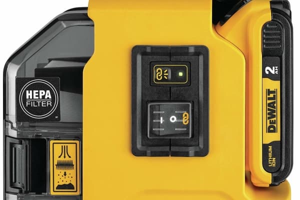 DeWALT DWH161N-XJ, Kuiva, Keltainen, 0,21 L, 9 l/s, 1 m, 3,1 cm