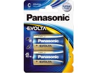Panasonic Evolta C, Engangsbatteri, Alkalinsk, 1,5 V, 2 stykker, Blå, C