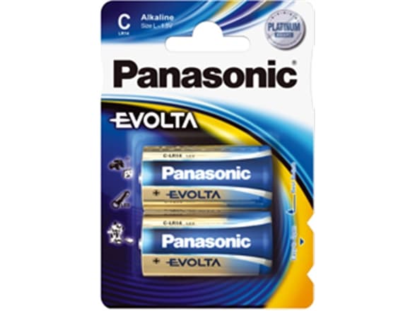 Panasonic Evolta C, Engangsbatteri, Alkalinsk, 1,5 V, 2 stykker, Blå, C