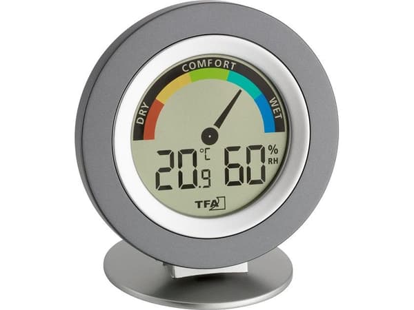 TFA Cosy - Termohygrometer - digital - sølv