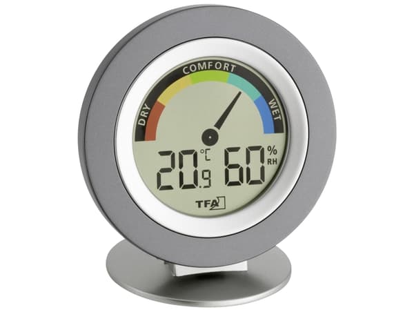 TFA Cosy - Termohygrometer - digital - sølv