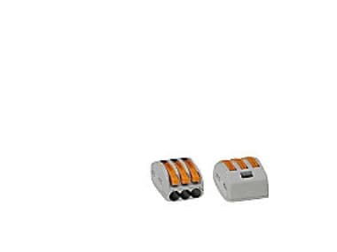 WAGO Samlemuffe3x0,08-4 mm² Fleksibel leder3x0,08-2,5 mm² Massiv lederGråPlast - (50 stk.)