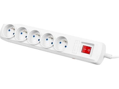 Armac ARC 5 - Strømstødsbeskytter - AC 230 V - 2300 Watt - output-stikforbindelser: 5 - 3 m ledning - grå