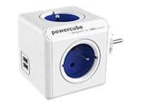 Allocacoc PowerCube original usb - Kraftdistributionsenhet - AC 250 V - utgångskontakter: 4 (2 x USB, 4 x power Type E) - Frankrike - koboltblå