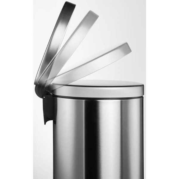 Durable 340323 340323 Papperskorg 30 l (Ø x H) 290 mm x 655 mm Rostfritt stål Silver 1 st
