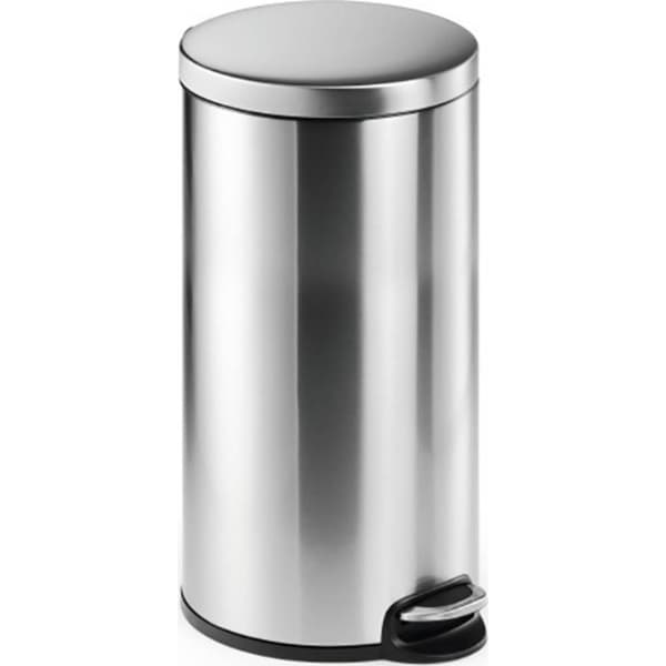 Durable 340323 340323 Papperskorg 30 l (Ø x H) 290 mm x 655 mm Rostfritt stål Silver 1 st