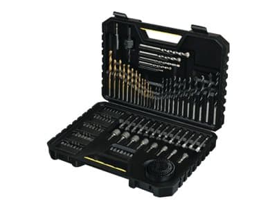 Stanley STA7205-XJ, Porakone, porasarja, muuraustyöt, metalli, puu, musta, ruostumaton teräs, 100 kpl