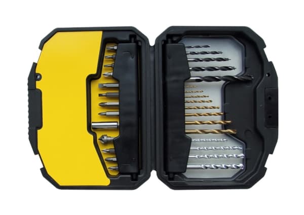 Stanley STA7183-XJ, Drill, Drill bit set, Murverk, Metall, Tre, 3/4/5/6/8 mm, 1,5/2/2,5/3/3,5/4/5/6 mm, 5/6/7/8 mm