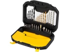 Stanley STA7183-XJ, Drill, Drill bit set, Murverk, Metall, Tre, 3/4/5/6/8 mm, 1,5/2/2,5/3/3,5/4/5/6 mm, 5/6/7/8 mm
