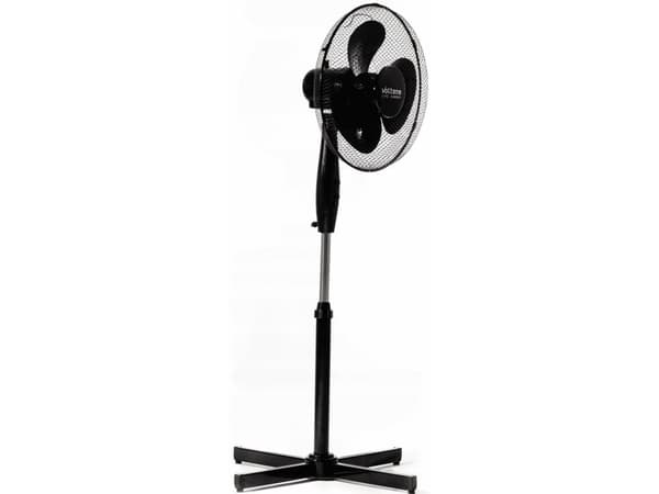 GULVVIFTE SORT + FJERNKONTROLL 40cm