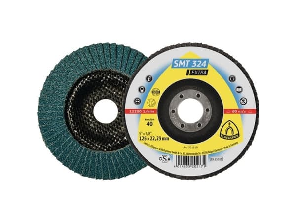 Klingspor SMT 324 abrasiv moppskive 115x22,23 mm Korn 60 kurver