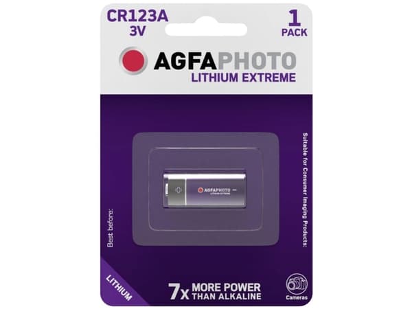 AgfaPhoto - Batteri CR123A - Li - 1300 mAh