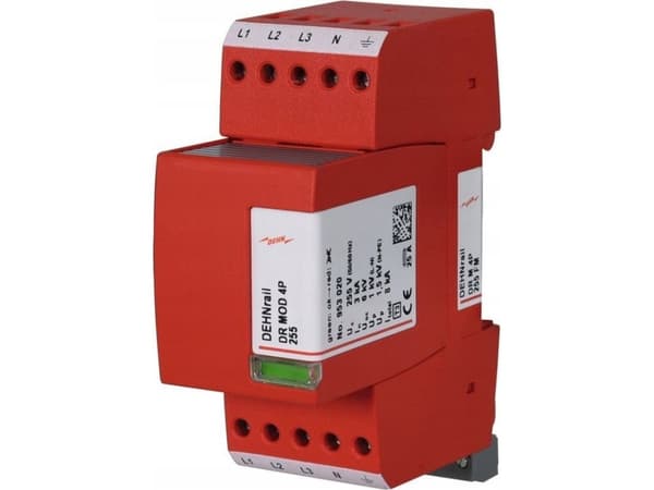 DEHN 953405 953405 DEHNrail DRM 4P 255FM Ylijännitesuoja ylijännitesuoja ylijännitesuoja: jakokaappi 8 kA 1 kpl 1 kpl