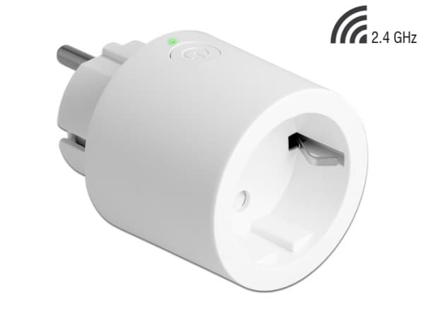 Delock - Smart kontakt - trådlös - Wi-Fi - 2.4 Ghz - vit