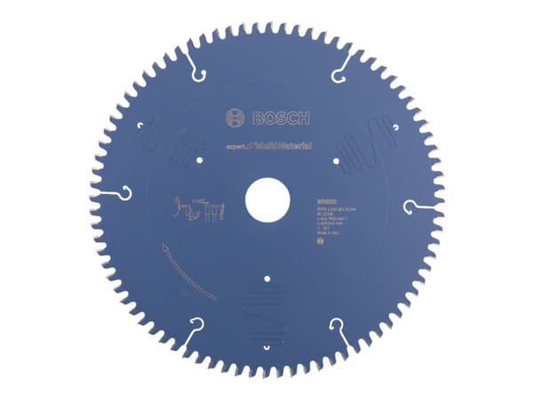 Bosch Expert for Multi Material - Sirkelformet sagblad - for tre, plast, aluminium, ikke-jernholdig metall, epoksy, slipematerialer - 250 mm - 80 ten