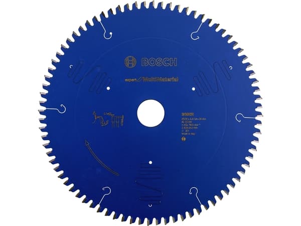 Bosch Expert for Multi Material - Sirkelformet sagblad - for tre, plast, aluminium, ikke-jernholdig metall, epoksy, slipematerialer - 250 mm - 80 ten