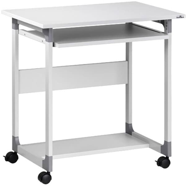 Durable Datorvagn med hjul, justerbar i höjdled Höjdintervall: 550 till 630 mm (B x D) 750 mm x 534 mm Grå SYSTEM 75 FH
