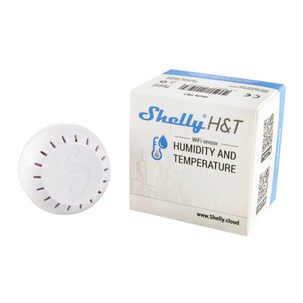 Shelly 20193 Temperatursensor och luftfuktighetssensor Wi-Fi
