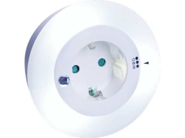 REV 003371731, Pluggbart nattlys, Hvit, LED, AC, 230 V, 230 V