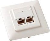 Equip 125722, RJ-45, 5e, -40 - 80 °C, Valkoinen, ABS-synteettinen, 80 mm