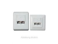 Equip 125722, RJ-45, 5e, -40 - 80 °C, Valkoinen, ABS-synteettinen, 80 mm