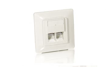 Equip 125722, RJ-45, 5e, -40 - 80 °C, Valkoinen, ABS-synteettinen, 80 mm
