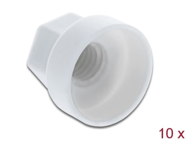 DeLOCK 60249, 10 kpl, Valkoinen, Polybutyleenitereftalaatti (PBT), Muovipussi