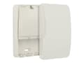 Miniatyrbild 1 av 5: Delock Keystone Surface Mounted Box - Chassi med modulär insättning - vit, RAL 9010 - 3 portar