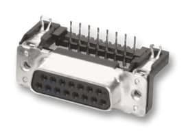 Harting 09 66 252 6615, D-Sub 2, Musta, Metallinen, Polybutyleenitereftalaatti (PBT), Terästä, Kestomuovinen hartsi, Kupariseos, 10 mO, 1000 V
