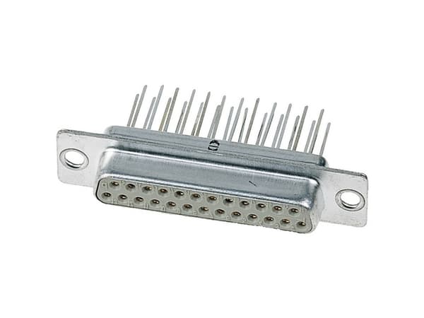 Harting 09670374755, D-Sub, Silver, Stål, Termoplast, Koppar, 10 mO, 7,5 A