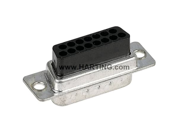 Harting 09 67 037 4701, D-Sub, Nickel, Glasfiber, Stål, Termoplastisk harts, Koppar, -55 - 125 ° C, RoHS