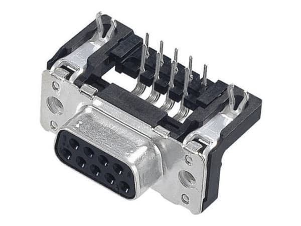Harting 09 66 152 6611, D-Sub 1, Svart, Metallisk, Polybutylentereftalat (PBT), Stål, Termoplastisk harts, Kopparlegering, 10 mO, 1000 V