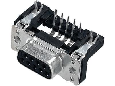 Harting 09 66 152 6611, D-Sub 1, Musta, Metallinen, Polybutyleenitereftalaatti (PBT), Terästä, Kestomuovinen hartsi, Kupariseos, 10 mO, 1000 V