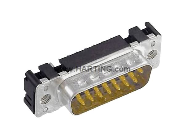 Harting 09 65 261 6712, D-Sub 2, Musta, Metallinen, Polybutyleenitereftalaatti (PBT), Terästä, Kestomuovinen hartsi, Kupariseos, 10 mO, 1000 V