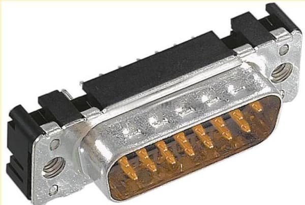 Harting 09 65 261 6712, D-Sub 2, Musta, Metallinen, Polybutyleenitereftalaatti (PBT), Terästä, Kestomuovinen hartsi, Kupariseos, 10 mO, 1000 V