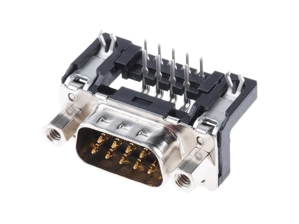 Harting 09 65 162 6813, D-Sub 1, Svart, Metallisk, Polybutylentereftalat (PBT), Stål, Termoplastisk harts, Kopparlegering, 10 mO, 1000 V