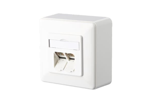 BTR NETCOM 130C380001-I, RJ-45, 6a, Valkoinen Helmi, Valkoinen
