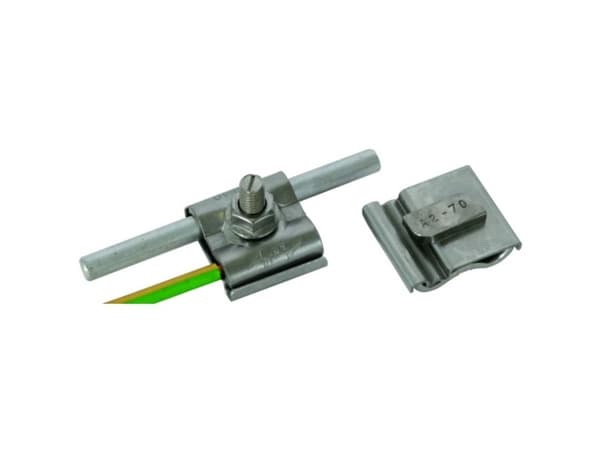 DEHN Uni-Erdungsklemme M8 Rd8-10mm+4-50qmm 540 250, Rustfrit stål, 50 stk