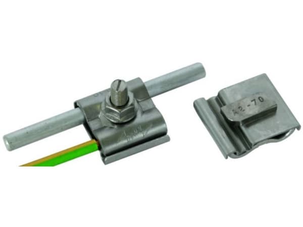 DEHN Uni-Erdungsklemme M8 Rd8-10mm+4-50qmm 540 250, Rustfrit stål, 50 stk