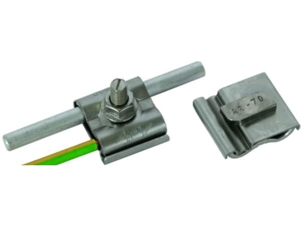 DEHN Uni-Erdungsklemme M8 Rd8-10mm+4-50qmm 540 250, Rustfrit stål, 50 stk