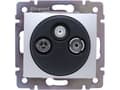 Miniatyrbild 2 av 2: Legrand Valena, SAT + TV + radio, Gjuten aluminium
