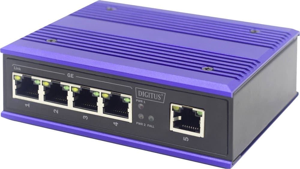Digitus DN-651118 Industrial Ethernet Switch 5 porte 10 / 100 / 1000 Mbit/s