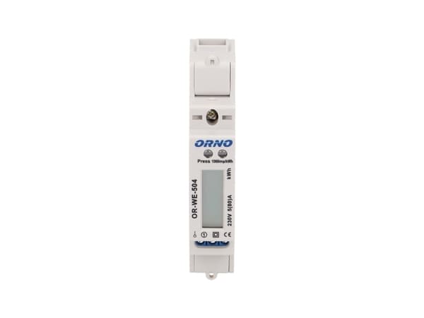 ORNO OR-WE-504, Elektroninen, Tehontuotto, Valkoinen, kWh, LCD, Modbus